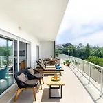 Lägenhet Panoramic Views - Terrace, Sea Views & Pool Nazaré